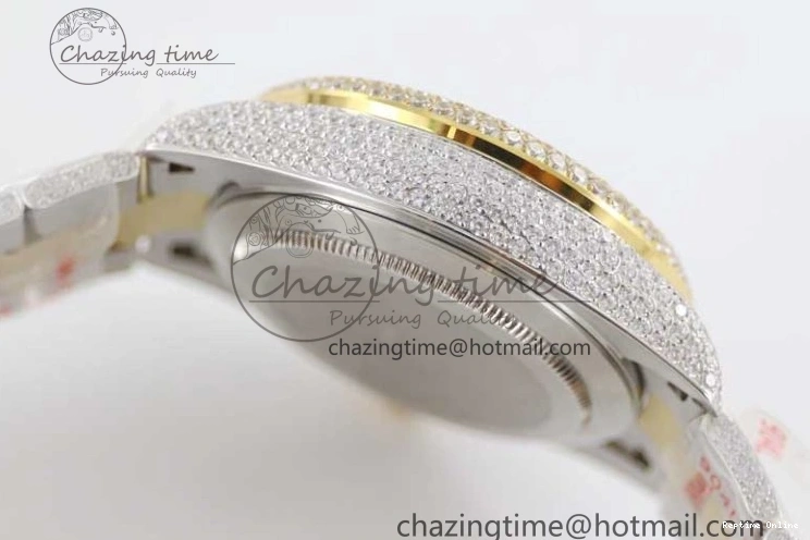 0203 Effortless Diamond Skydweller SS YG TWF Best Edition Black Dial on SS YG Bracelet Asian 23J to 2343